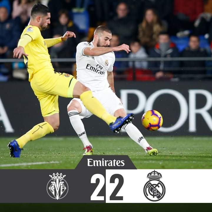 Villarreal CF 2-2 Real Madrid