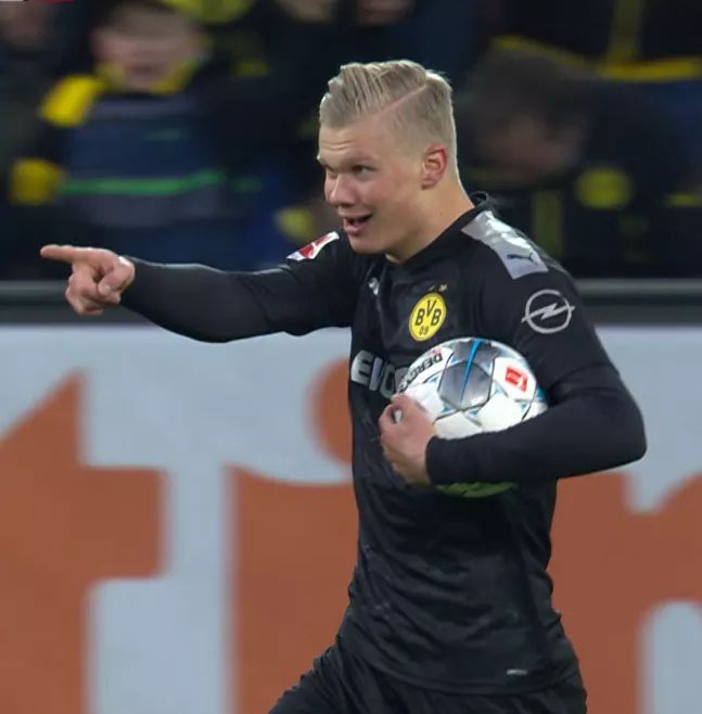 Erling Haaland has taken just four minutes to score his first goal for  Dortmund