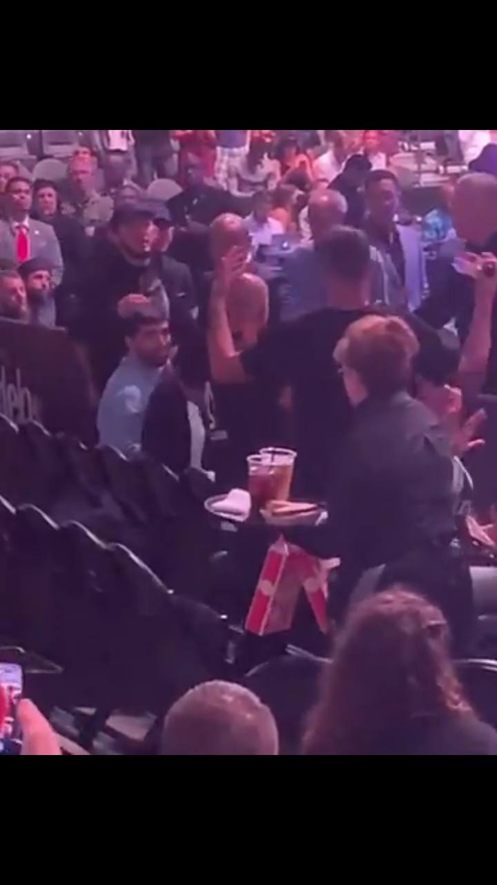 Diaz And Khabib  Clashed In A Cageside Altercation At UFC 239